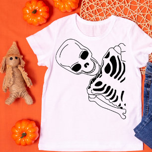 T-shirt Skeleton Peek éffrayant