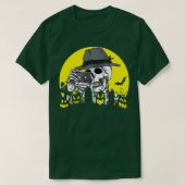 T-shirt Skeleton Photographe Halloween Costume Caméra Moo (Design devant)