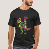T-shirt Skeleton Pirate T Rex Dinosaur Tie Dye Halloween C (Devant)