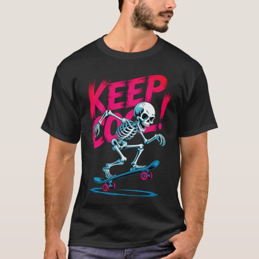 T-shirt Skeleton Playing Cartes - Deck de Poker gothique (Devant)