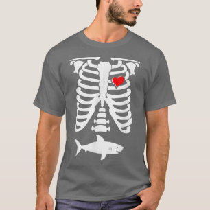 T-shirt Skeleton Pregnancy Shark XRay Halloween 