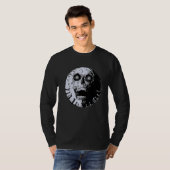 T-shirt Skeleton Scary Faced Planet (Devant entier)
