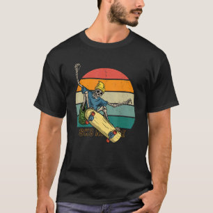 T-shirt Skeleton Skateboard Lazy Skatepark Skeleton Ska