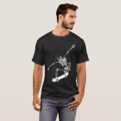 T-shirt Skeleton Skateboard Skateboard Halloween Skateboar (Devant entier)
