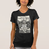 T-shirt Skeleton Skuls Macabre victorien gothique (Devant)