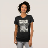 T-shirt Skeleton Skuls Macabre victorien gothique (Devant entier)