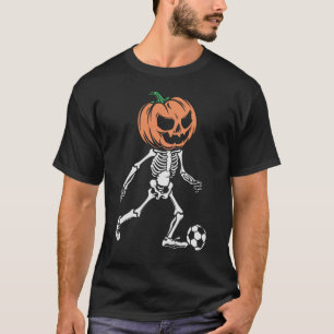 T-shirt Skeleton Soccer Player - Vibe Sport Halloween