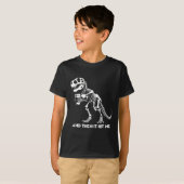T-shirt Skeleton T-rex Dinosaur Halloween Men Women Funny  (Devant entier)