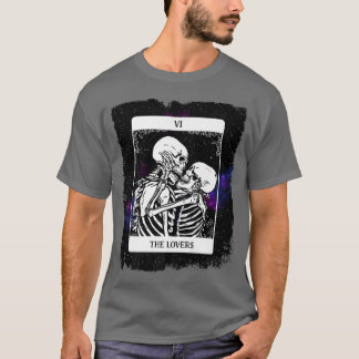 T-shirt Skeleton The Lovers Tarot Card Deck Galay Design M