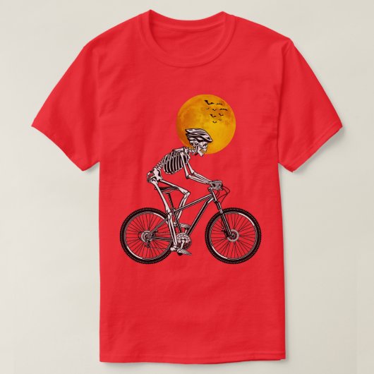 T-shirt Skeleton Vélo vélo vélo Halloween Costume (Design devant)