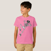 T-shirt Skeleton with sunglasses resting. (Devant entier)