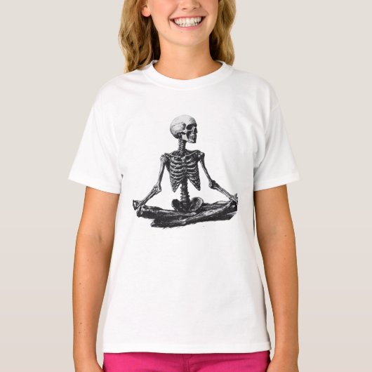 T-shirt Skeleton Yoga (Devant)