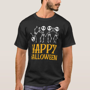 T-shirt Skeletons dansants Happy Halloween