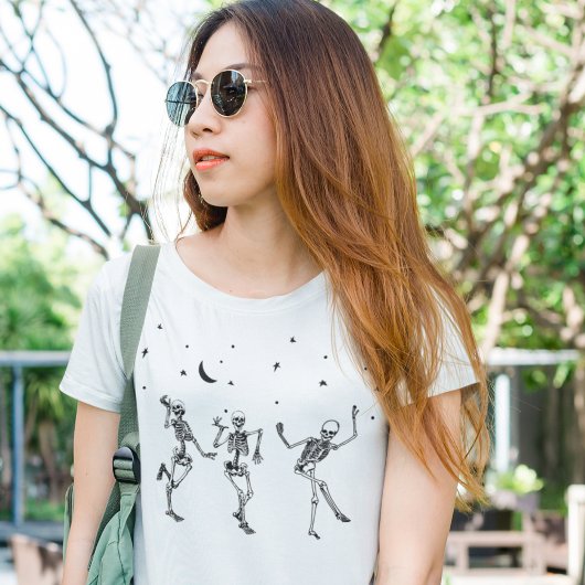 T-shirt Skeletons de danse d'Halloween