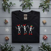 T-shirt Skeletons de Noël dansants