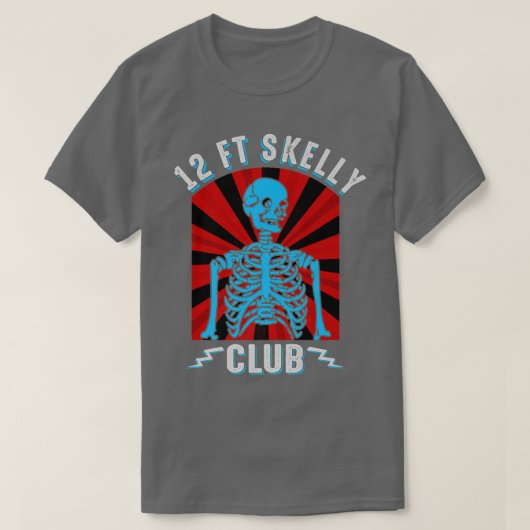 T-shirt Skelly Club Halloween 12 pieds Skeleton Appre (Design devant)