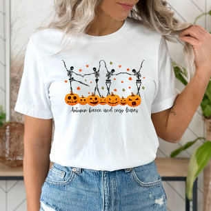 T-shirt Skelton de danse d'automne