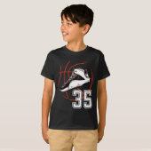 T-shirt Sketll Chaussures 35e Anniversaire cadeau de fête (Devant entier)