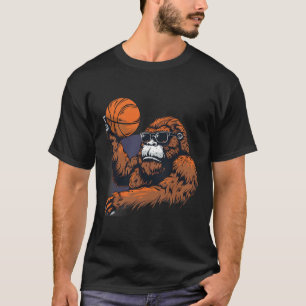 T-shirt Sketll Gorilla Dessin Oeuvre D'Art Bigfoot Sketll