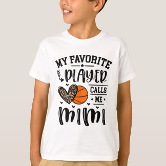 T-shirt Sketll My Favori Player Me Appelle Mimi Heart Gran