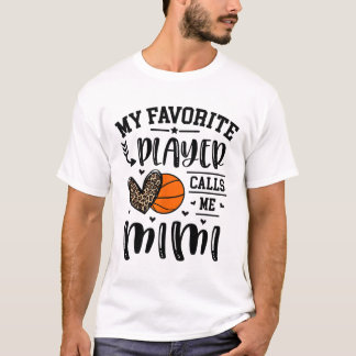 T-shirt Sketll My Favori Player Me Appelle Mimi Heart Gran