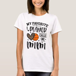T-shirt Sketll My Favori Player Me Appelle Mimi Heart Gran