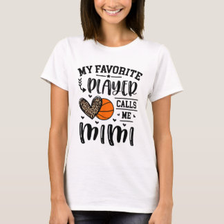 T-shirt Sketll My Favori Player Me Appelle Mimi Heart Gran