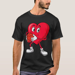 T-shirt Sketll Saint-Valentin Rouge Coeur Joueurs Garçons