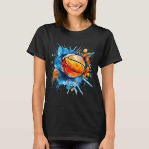 T-shirt Sketwork Artwork Housse d'esquisse Aquarelle color