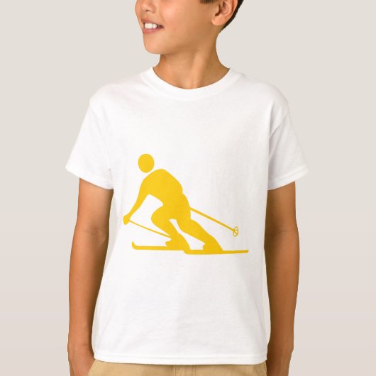 T-shirt Ski - Ambre (Devant)