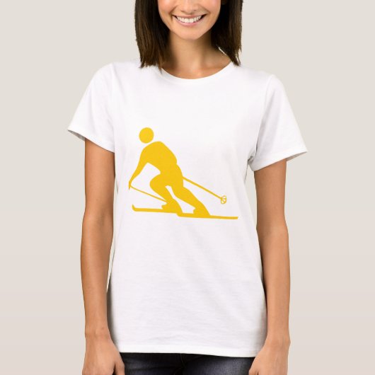 T-shirt Ski - Ambre (Devant)