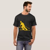 T-shirt Ski - Ambre (Devant entier)