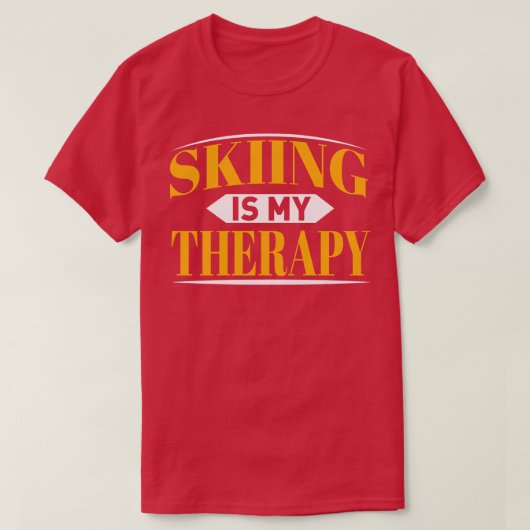 T-shirt Ski amusant (Design devant)