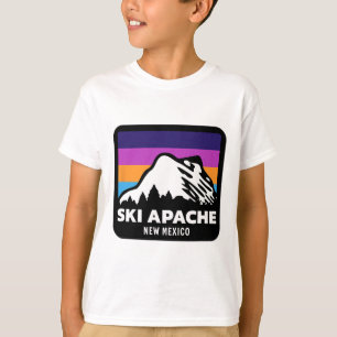 T-shirt Ski Apache Nouveau-Mexique Ski Snowboard Famille T