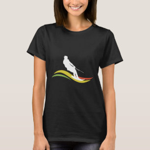 T-shirt Ski aquatique rétro ski aquaplanage vagues
