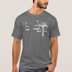 T-shirt Ski Ascenseur Apres Hommes Et Femmes