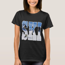 SKI - Cadeau pour typographie de conception de ski
