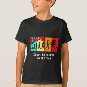 T-shirt Ski cerro catedral argentine pour hommes e