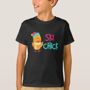 T-shirt Ski Chick Ski Sports d'hiver Chicks