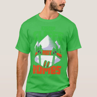 T-shirt Ski chute de falaises pas bombes 1