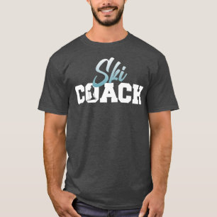 T-shirt Ski Coach Ski Ski Snowboard Sports d'hiver Gra
