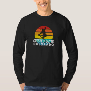 T-shirt Ski Crested Butte les années 70 80s Throwback Cres