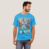 T-shirt Ski dans la ville (Devant entier)