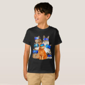 T-shirt Ski de chat drôle (Devant entier)
