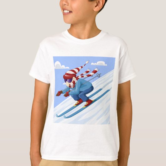 T-shirt Ski de descente (Devant)