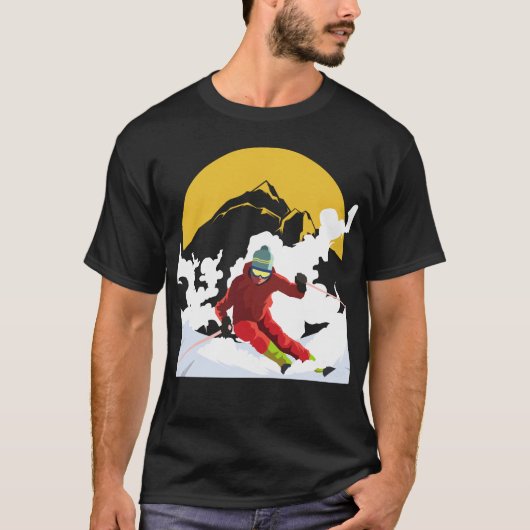T-shirt Ski de descente (Devant)