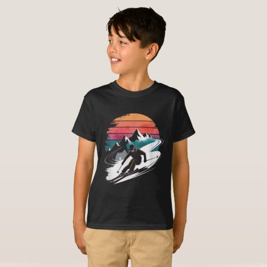 T-shirt Ski de fond (Devant entier)