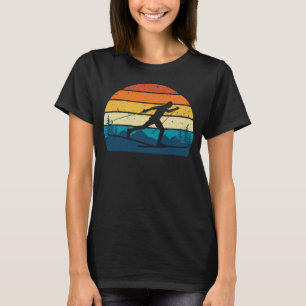 T-shirt Ski de fond Vintage Retro Sports d'hiver