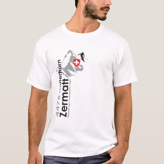 T-shirt Ski de Matterhorn-Zermatt (Devant)