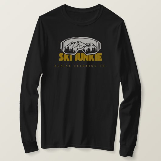 T-shirt ski de montagne (Design devant)
